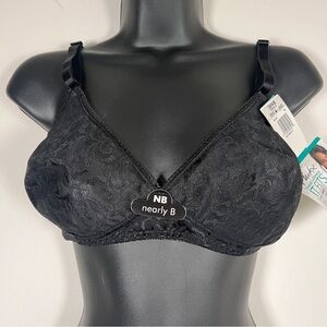 Playtex Thank Goodness It Fits Lightly Lined Lace Wirefree Bra 38NB NWT 4453